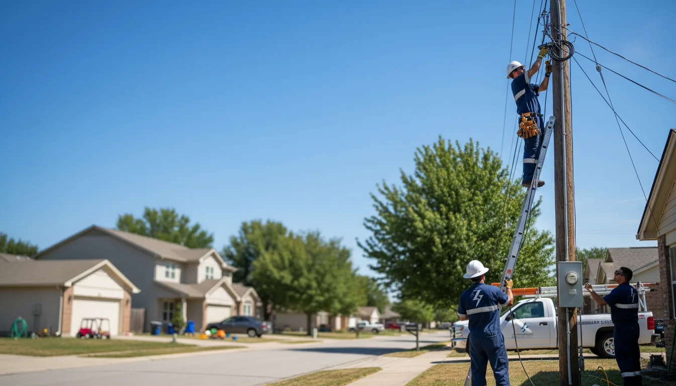 Residential electrician providing installation services in Fertile, MN